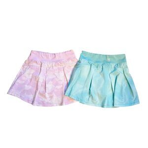 Girl's All In Motion Bundle Of 2 Athletic Skirts Skorts Size Large 10/12 -Purple